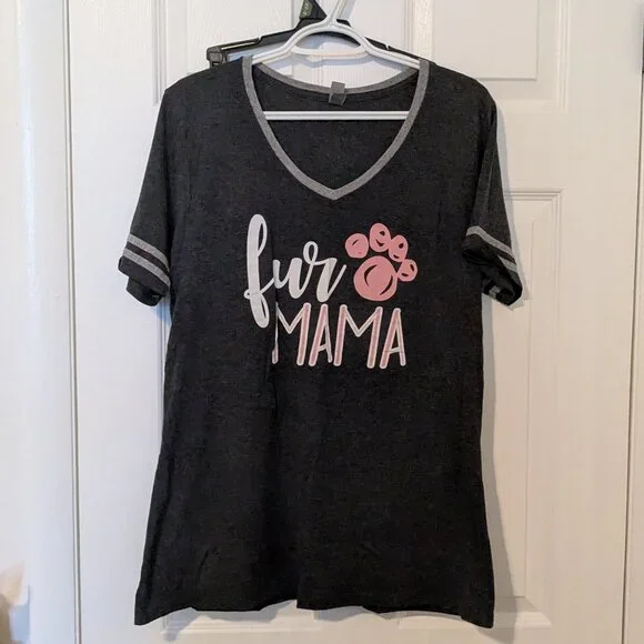 Jerzees Tri Blend Fur Mama tee size XL - Picture 1 of 5